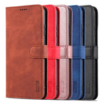 AZNS Plånboksdesign PU-läder Allround-skyddande mobilfodral för Samsung Galaxy S21 Ultra 5G