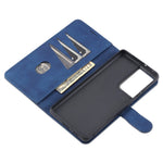 AZNS Plånboksdesign PU-läder Allround-skyddande mobilfodral för Samsung Galaxy S21 Ultra 5G