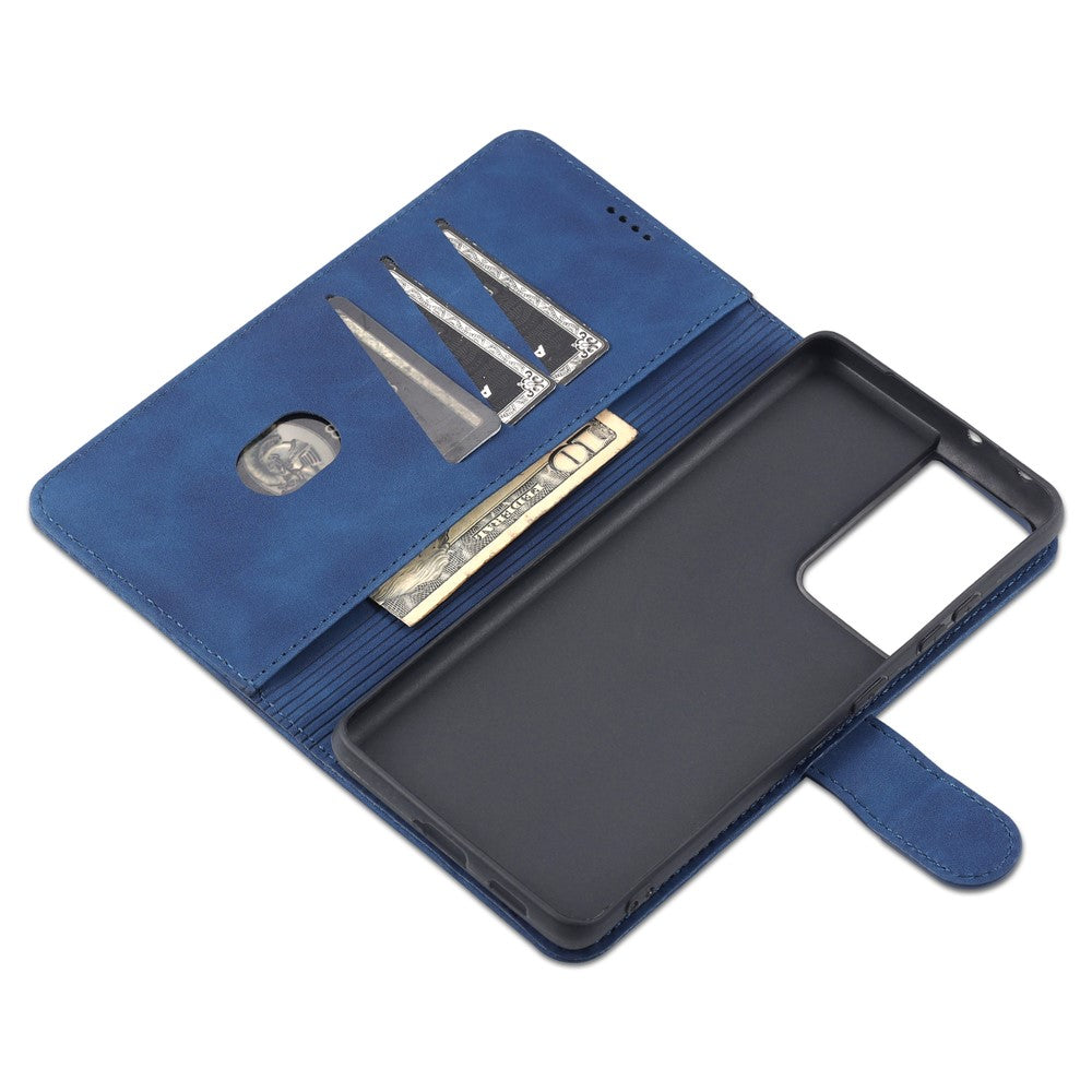AZNS Plånboksdesign PU-läder Allround-skyddande mobilfodral för Samsung Galaxy S21 Ultra 5G