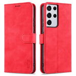 AZNS Plånboksdesign PU-läder Allround-skyddande mobilfodral för Samsung Galaxy S21 Ultra 5G