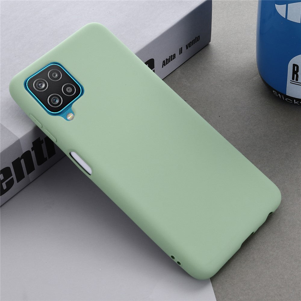 Liquid Silicone Silky-Soft Touch Full Body Protection Shockproof Case Cover with Strap for Samsung Galaxy M32 (Global Version)
