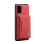 DG.MING M2 Series Anti-drop Magnetic Wallet Design with Kickstand  Leather Coated Hybrid Case for Samsung Galaxy S20 Plus