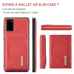DG.MING M2 Series Anti-drop Magnetic Wallet Design with Kickstand  Leather Coated Hybrid Case for Samsung Galaxy S20 Plus