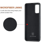 DG.MING M1 Series Phone Case PU + TPU + PC Back Cover with Magnetic Tri-Fold Wallet Kickstand for Samsung Galaxy S20 Plus
