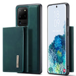 DG.MING M1 Series Phone Case PU + TPU + PC Back Cover with Magnetic Tri-Fold Wallet Kickstand for Samsung Galaxy S20 Ultra