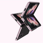 Electroplating Frame Drop-Proof PC Phone Cover Folding Case for Samsung Galaxy Z Fold3 5G