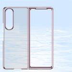 Electroplating Frame Drop-Proof PC Phone Cover Folding Case for Samsung Galaxy Z Fold3 5G