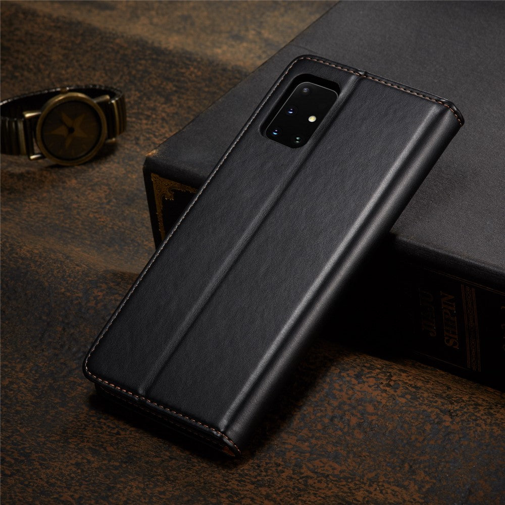 Wallet Genuine Texture PU Leather Stand Case for Samsung Galaxy A71 5G SM-A716