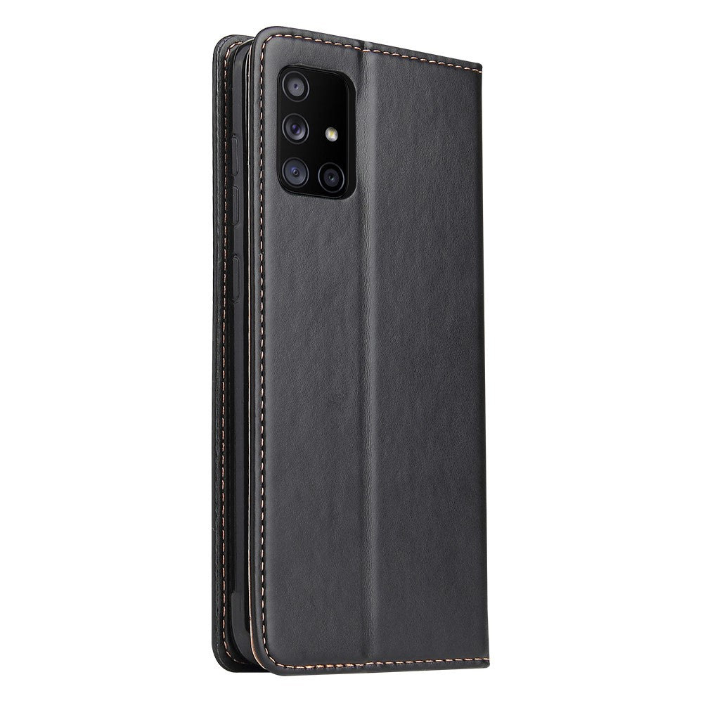 Wallet Genuine Texture PU Leather Stand Case for Samsung Galaxy A71 5G SM-A716