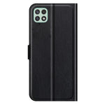 Folio Flip Litchi Skin Drop-Proof Leather Wallet Design Leather Case Stand Cover for Samsung Galaxy A22 5G (EU Version)