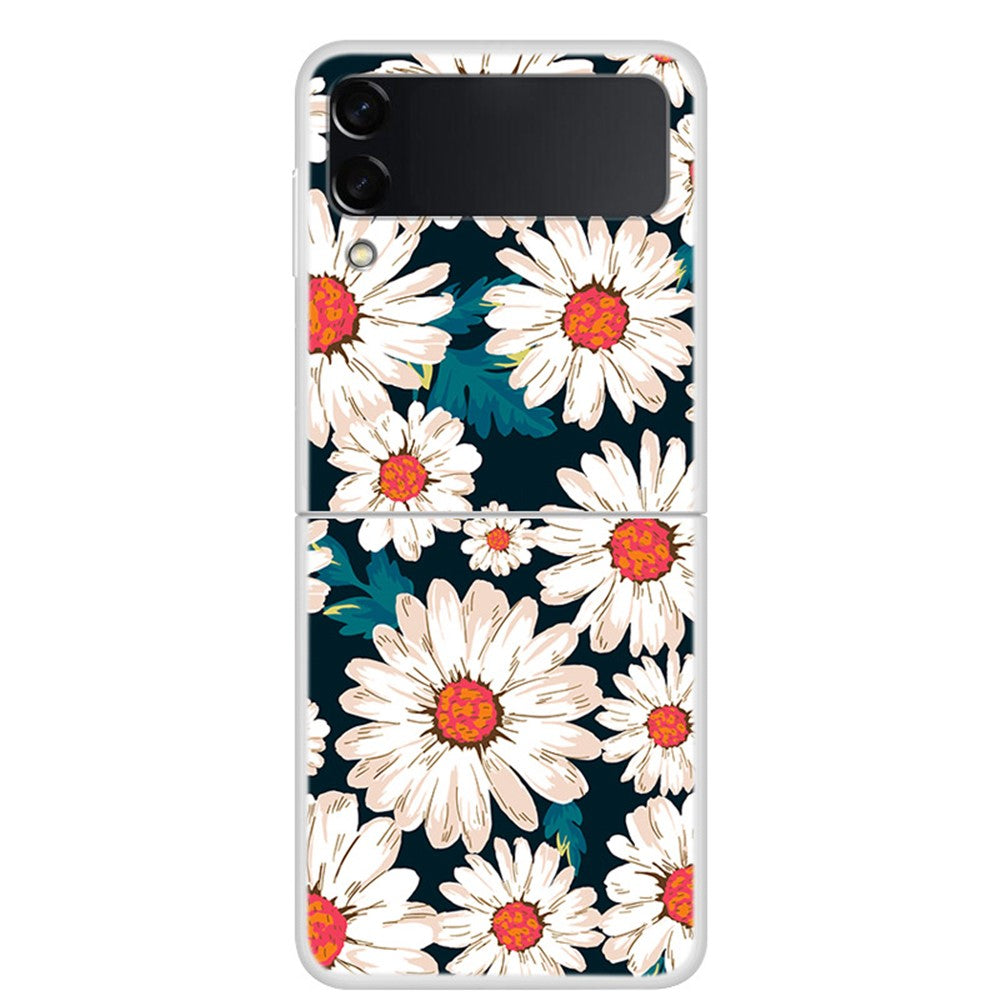Pattern Printing Design Hard PC Back Shockproof Phone Cover for Galaxy Z Flip3 5G