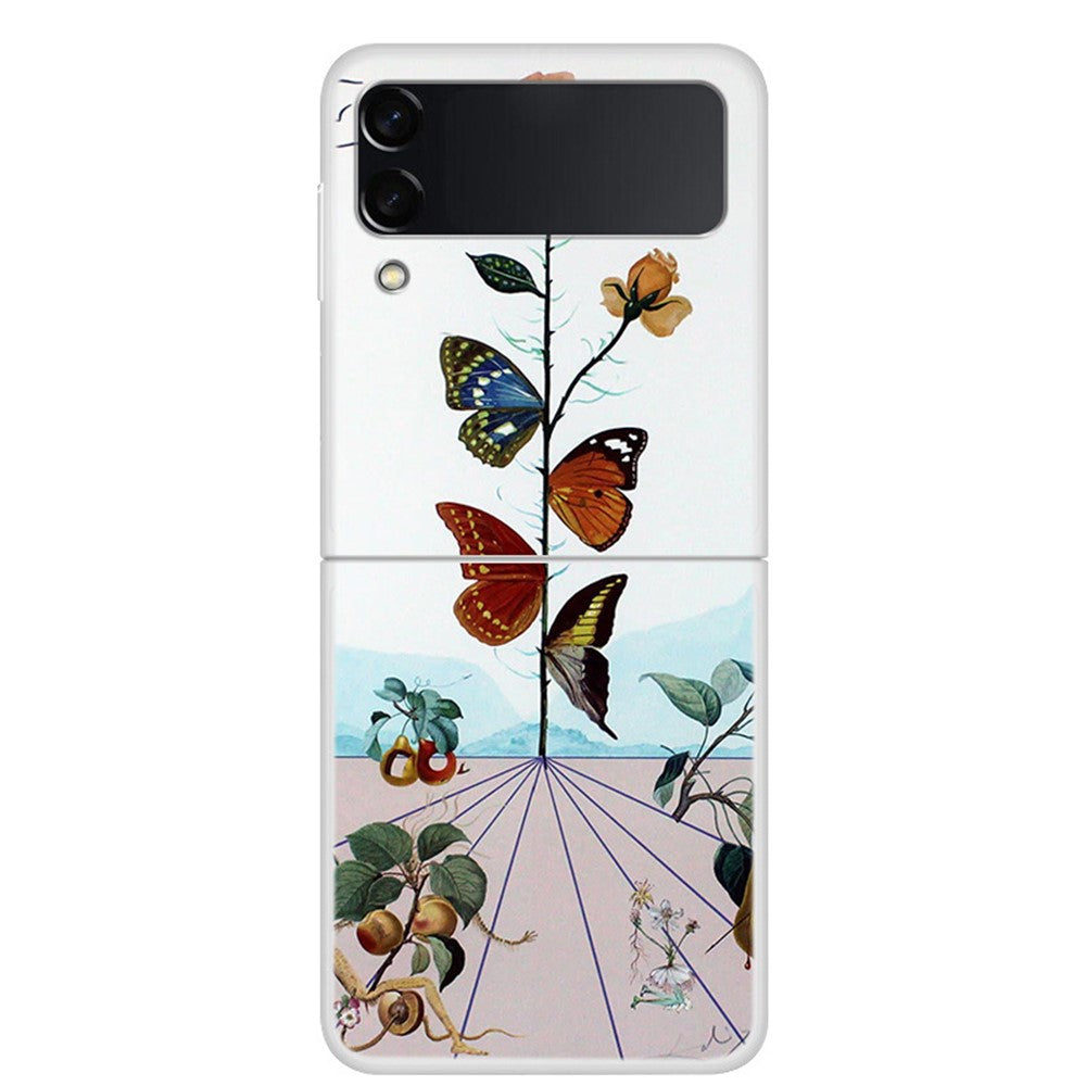 Pattern Printing Design Hard PC Slim Fit Shockproof Protective Phone Case for Samsung Galaxy Z Flip3 5G