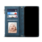 All-round Protection Magnetic Clasp Zippered Wallet Strap Slots Case Phone Case with Stand for Samsung Galaxy A52 4G/A52 5G/A52s 5G