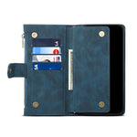 All-round Protection Magnetic Clasp Zippered Wallet Strap Slots Case Phone Case with Stand for Samsung Galaxy A52 4G/A52 5G/A52s 5G
