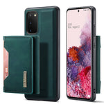 DG.MING M2-serien trådløst opladeligt aftageligt 2-i-1-pungcover, stødsikkert hybridmobilcover med vandret visningsstativ til Samsung Galaxy S20 4G/S20 5G