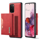 DG.MING M2-serien trådløst opladeligt aftageligt 2-i-1-pungcover, stødsikkert hybridmobilcover med vandret visningsstativ til Samsung Galaxy S20 4G/S20 5G