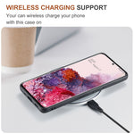DG.MING M1-seriens mobilskal i PU + TPU + PC med bakstycke och magnetiskt trippelvikbart plånboksställ för Samsung Galaxy S20 4G / S20 5G