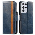 For Samsung Galaxy S21 Ultra 5G Phone Cases CASENEO PU Leather Cover Stand with RFID Blocking Wallet