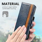 For Samsung Galaxy S21 Ultra 5G Phone Cases CASENEO PU Leather Cover Stand with RFID Blocking Wallet