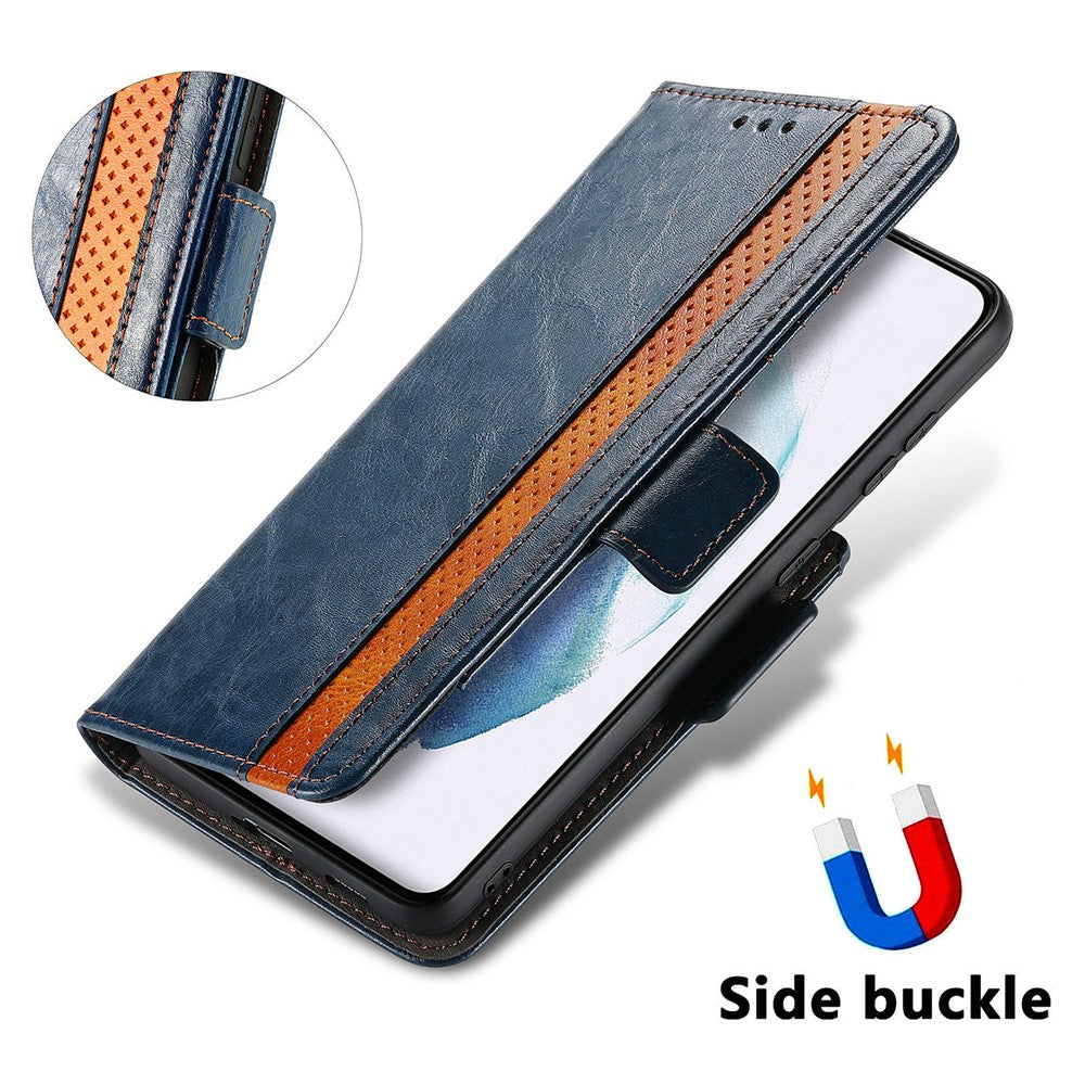 For Samsung Galaxy S21 Ultra 5G Phone Cases CASENEO PU Leather Cover Stand with RFID Blocking Wallet
