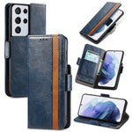 For Samsung Galaxy S21 Ultra 5G Phone Cases CASENEO PU Leather Cover Stand with RFID Blocking Wallet
