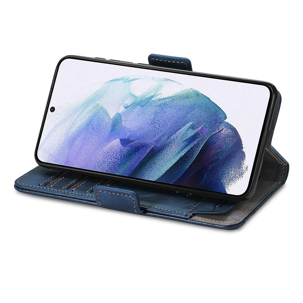 For Samsung Galaxy S21 Ultra 5G Phone Cases CASENEO PU Leather Cover Stand with RFID Blocking Wallet