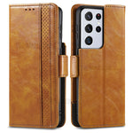 For Samsung Galaxy S21 Ultra 5G Phone Cases CASENEO PU Leather Cover Stand with RFID Blocking Wallet