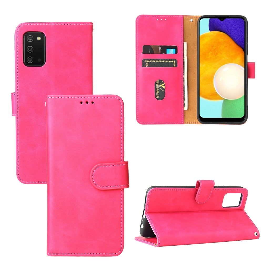 Flip-cover i kunstlæder med stander til Samsung Galaxy A03s (166,5mm)