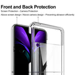 IMAK Air II Pro Drop-Proof Wear Resistant PC Crystal Cover Shell (Upper Cover + Lower Cover) for Samsung Galaxy Z Flip3 5G