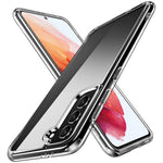 Klar PC-bagside Fleksibel TPU-kofanger Stødabsorberende Beskyttende Telefoncover til Samsung Galaxy S21 5G/4G