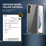 Klar PC-bagside Fleksibel TPU-kofanger Stødabsorberende Beskyttende Telefoncover til Samsung Galaxy S21 5G/4G