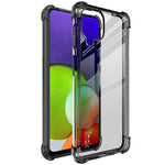 IMAK Transparent Reinforced Corners Soft TPU Cushion Ultra-Thin Slim Cover with Screen Protector for Samsung Galaxy A22 4G (EU Version)