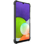 IMAK Transparent Reinforced Corners Soft TPU Cushion Ultra-Thin Slim Cover with Screen Protector for Samsung Galaxy A22 4G (EU Version)
