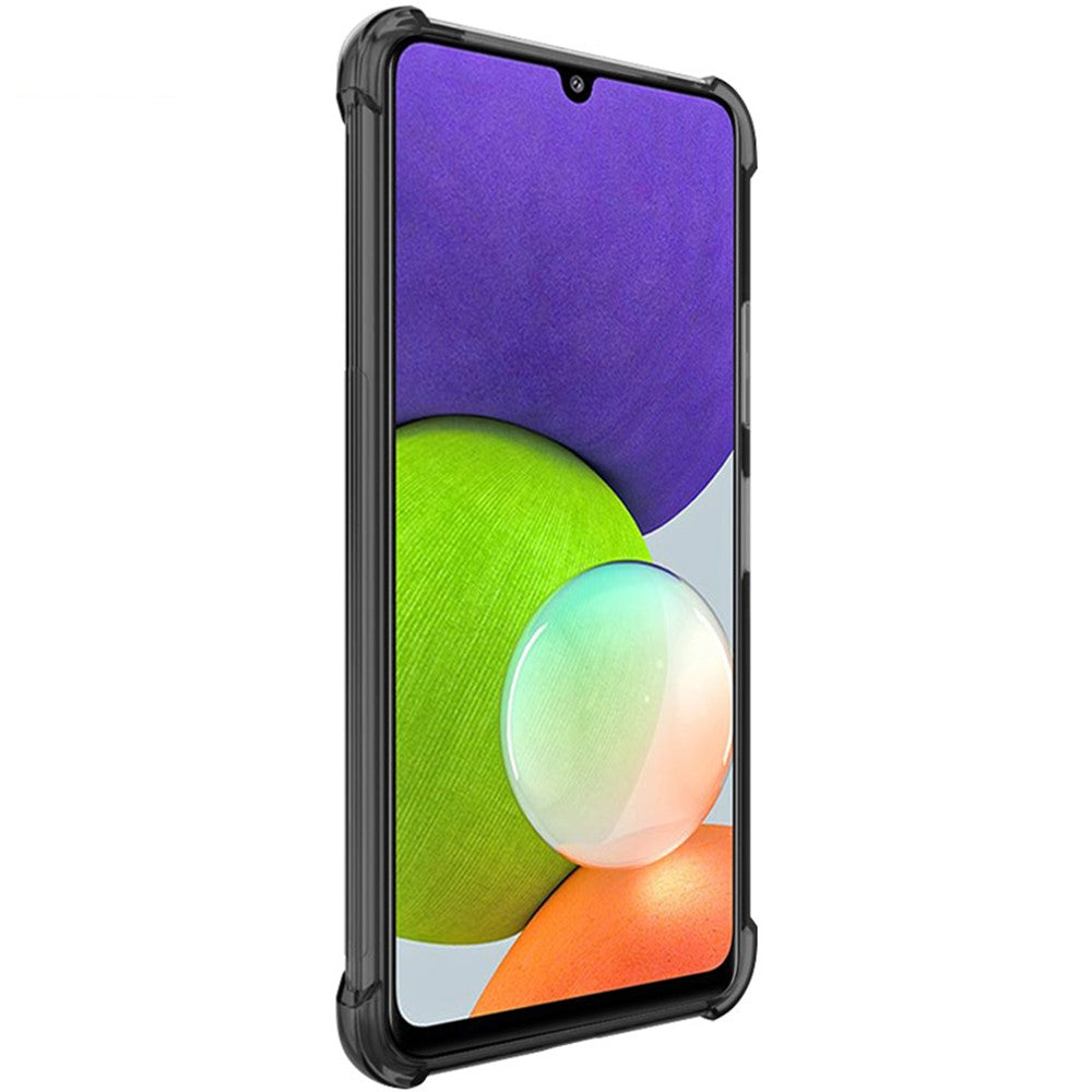 IMAK Transparent Reinforced Corners Soft TPU Cushion Ultra-Thin Slim Cover with Screen Protector for Samsung Galaxy A22 4G (EU Version)