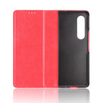Folio Flip Auto-Absorbed Retro Leather Wallet Phone Case for Samsung Galaxy Z Fold3 5G