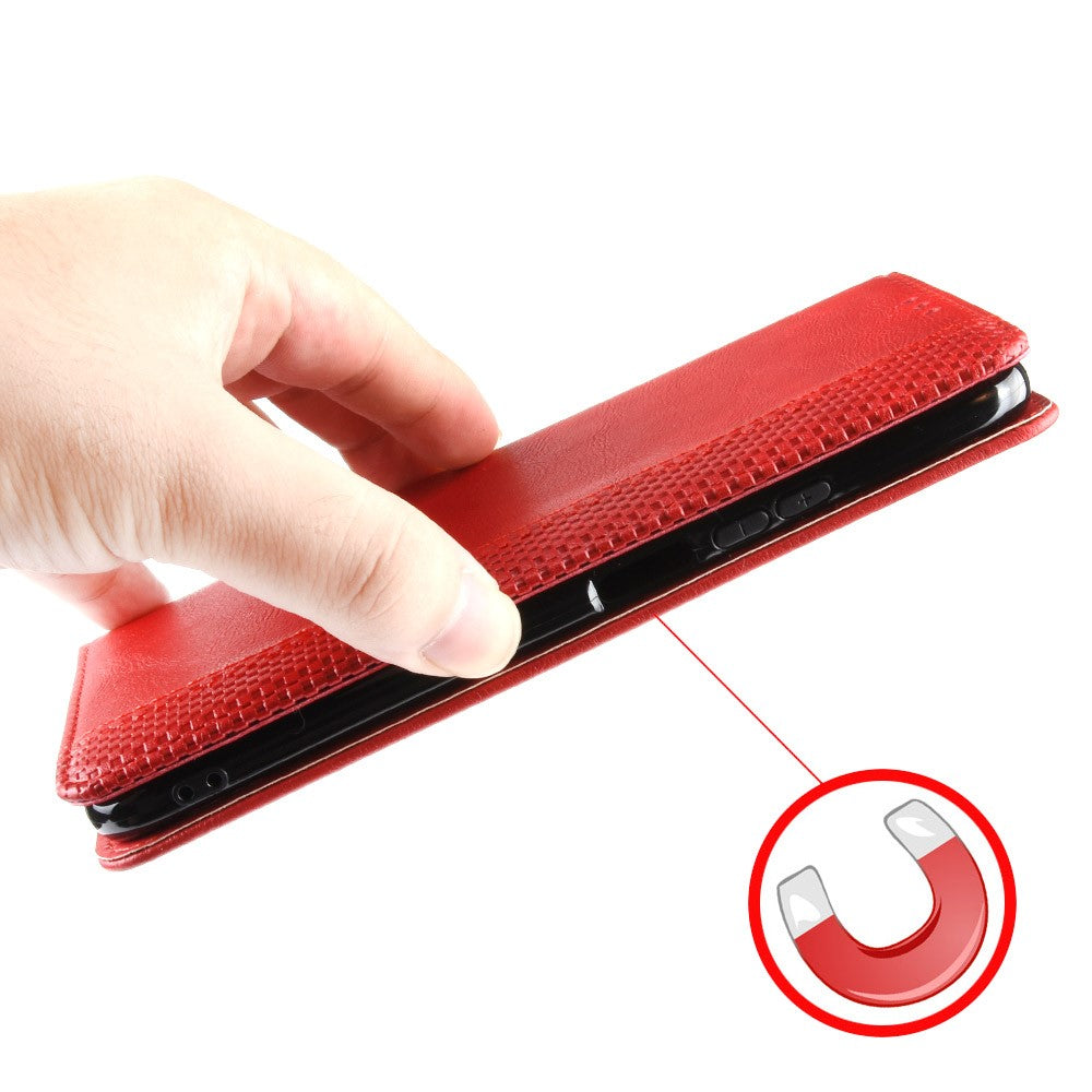 Folio Flip Auto-Absorbed Retro Leather Wallet Phone Case for Samsung Galaxy Z Fold3 5G