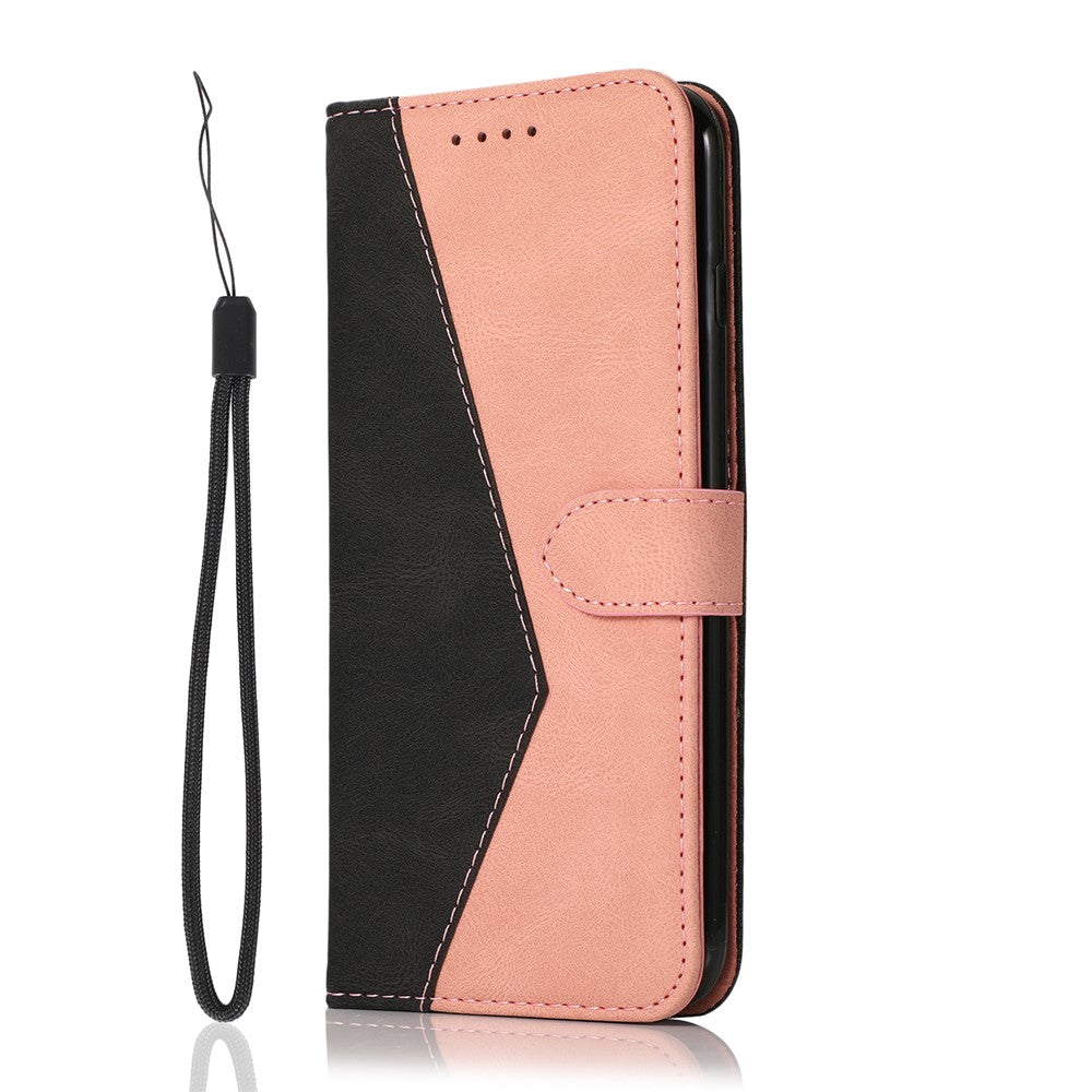 Anti-Drop Dual Color Anti-Scratch Wallet Design Leather Phone Case with Stand and Strap for Samsung Galaxy S20 Ultra