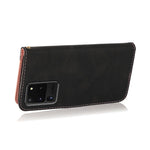 Anti-Drop Dual Color Anti-Scratch Wallet Design Leather Phone Case with Stand and Strap for Samsung Galaxy S20 Ultra