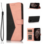 Anti-Drop Dual Color Anti-Scratch Wallet Design Leather Phone Case with Stand and Strap for Samsung Galaxy S20 Ultra
