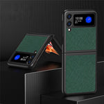 Hårdt PC-cover med krydstekstur til Samsung Galaxy Z Flip3 5G