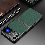Hårdt PC-cover med krydstekstur til Samsung Galaxy Z Flip3 5G