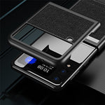 Hårdt PC-cover med krydstekstur til Samsung Galaxy Z Flip3 5G