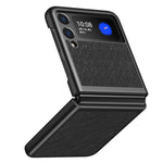 Hårdt PC-cover med krydstekstur til Samsung Galaxy Z Flip3 5G