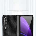 Carbon Fiber Design Slim Thin Shockproof Full Protection PC Phone Case for Samsung Galaxy Z Fold3 5G