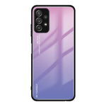 Gradient Color Glass Back Panel + TPU Frame Phone Hybrid Case Shell for Samsung Galaxy A32 4G (EU Version)