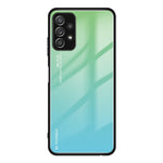 Gradient Color Glass Back Panel + TPU Frame Phone Hybrid Case Shell for Samsung Galaxy A32 4G (EU Version)