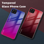 Farvegradient Anti-ridse Glas + TPU Cover til Samsung Galaxy M32 (Global version)