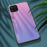Farvegradient Anti-ridse Glas + TPU Cover til Samsung Galaxy M32 (Global version)
