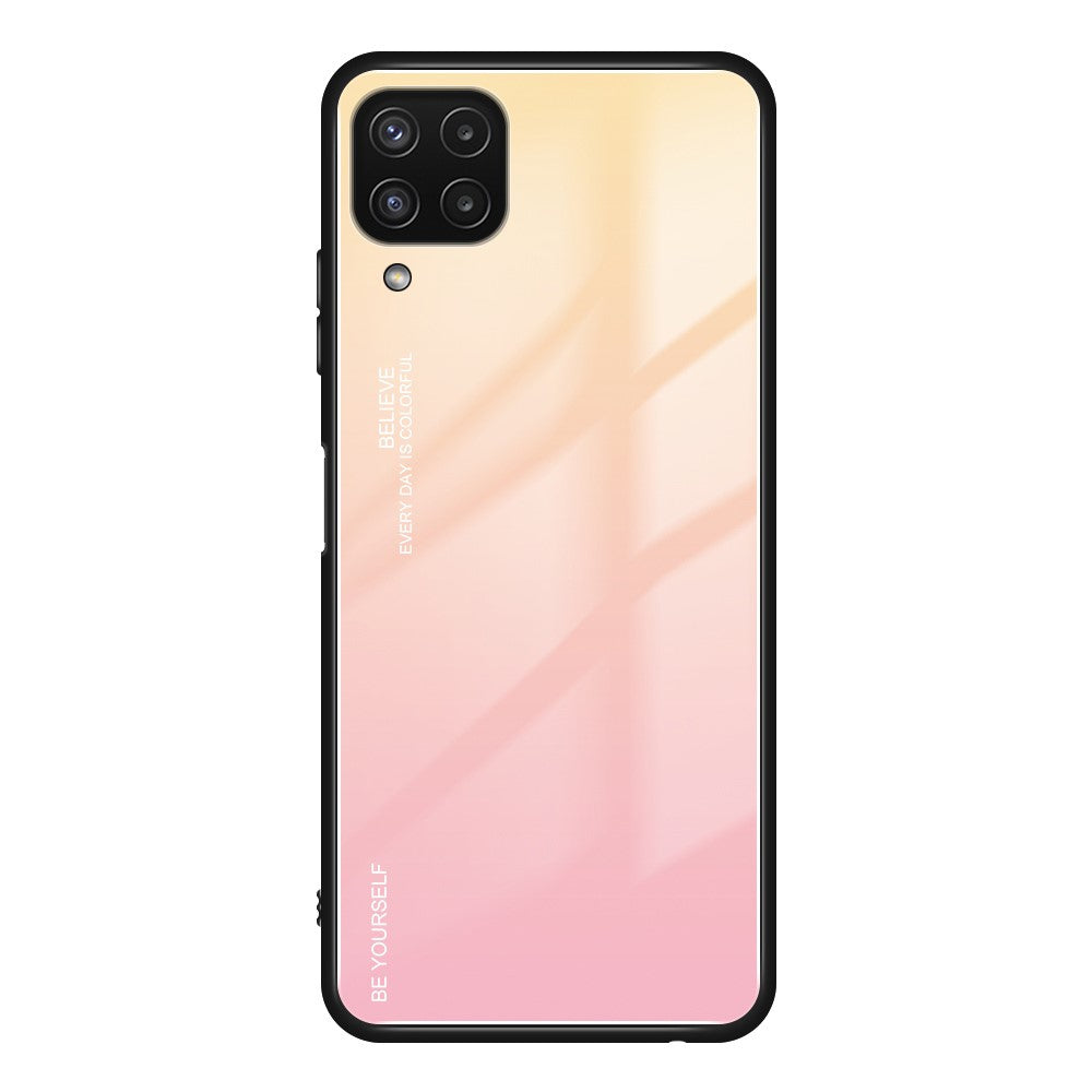 Farvegradient Anti-ridse Glas + TPU Cover til Samsung Galaxy M32 (Global version)