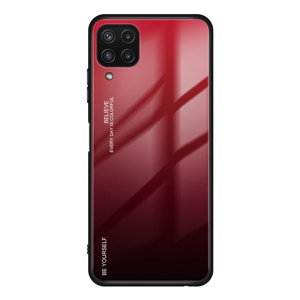 Farvegradient Anti-ridse Glas + TPU Cover til Samsung Galaxy M32 (Global version)